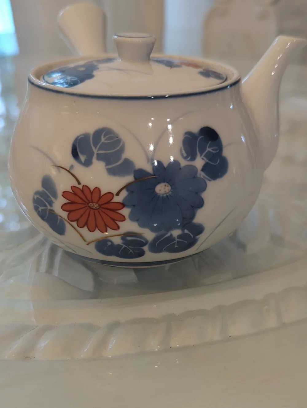 Saikai Pottery Japanese kyusu teapot